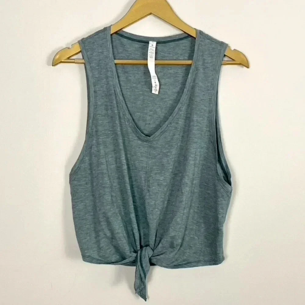 Lululemon Knot Gonna Fly Knotted Cropped Tank